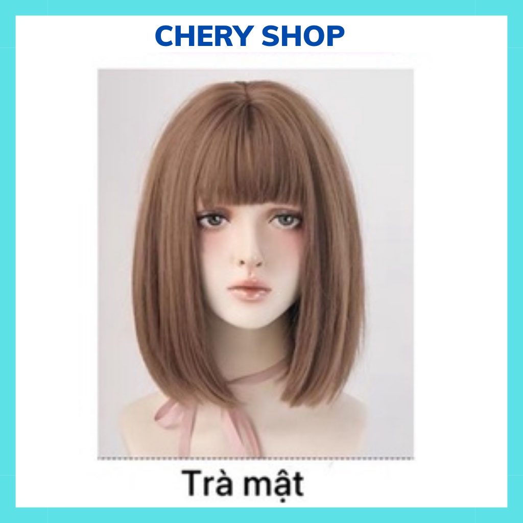 Tóc giả nữ nguyên đầu vic đuôi ngang tặng kèm lưới trùm wig mã ML171