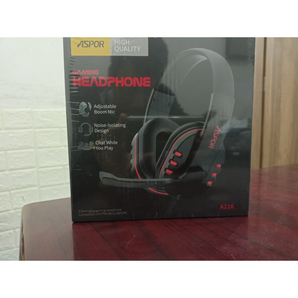 Tai Nghe PC Gaming Chụp Tai ‍Giá Cực Tốt Chỉ 99K ‍ Hàng Chính Hãng ASPOR A216 Cho Tay Cầm PS4