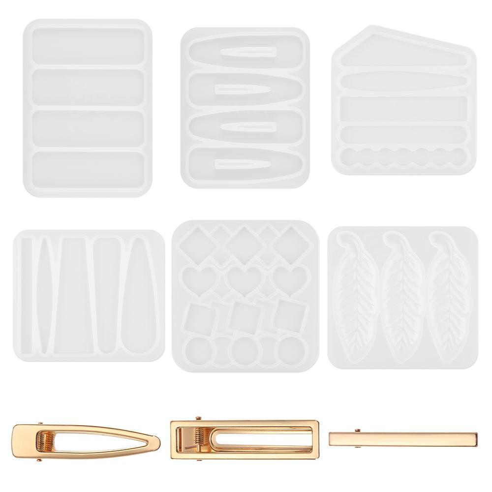 Khuôn Silicone Làm Kẹp Tóc Tạo Hình Giọt Nước DIY