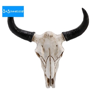 Giảm giá Resin Longhorn Cow Skull Head Wall Hanging Decor 3D ...