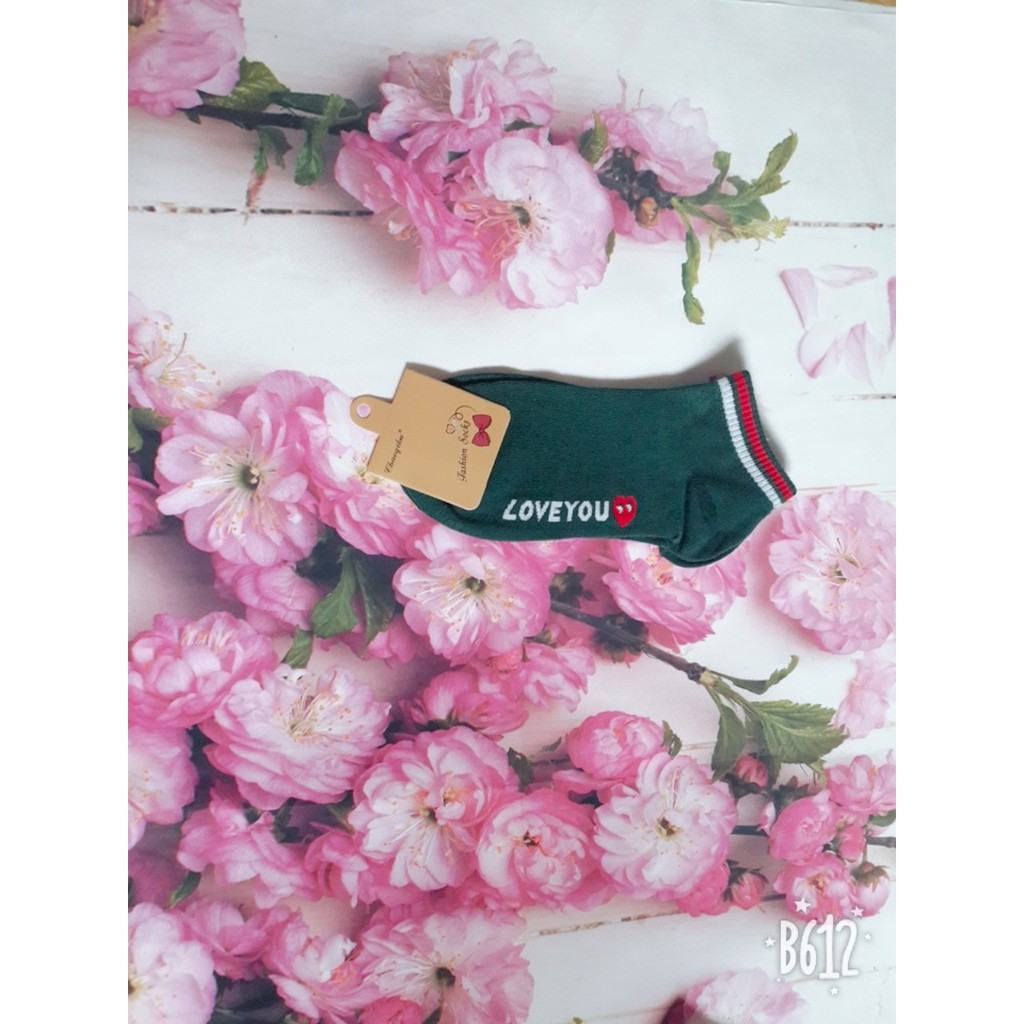 Combo 4 đôi tất nữ i love you. Vớ nữ i love you cực xinh cực đẹp