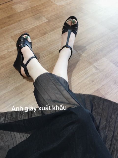 SD56 - Sandal xuồng quai đan da lì nhẹ êm hàng VNXK( ảnh thật, kèm video)