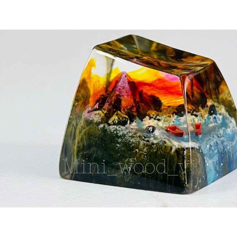 Nút bàn phím cơ Thiên Nhiên Hùng Vĩ.Keycap resin impressive nature.Keycap artisan
