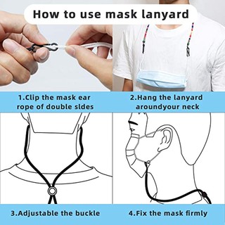 High-quality, convenient, high-quality mask strap with adjustable retention hook