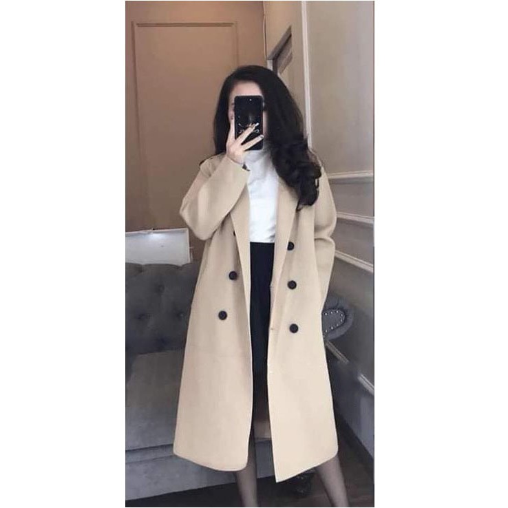 Áo dạ nữ dáng dài thời trang A188