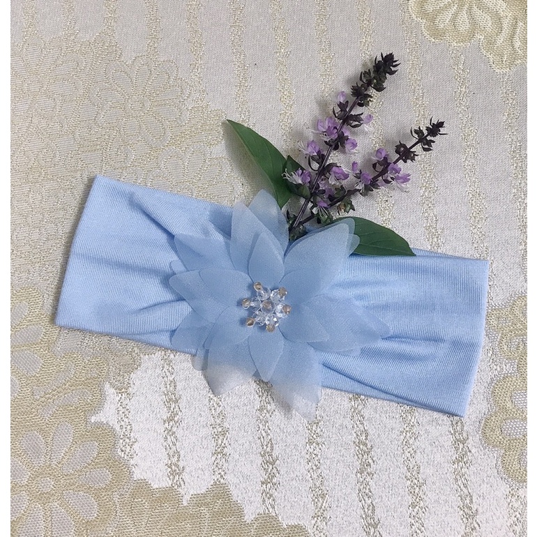 Turban, băng đô vải cotton mềm mịn co giãn cho bé gái