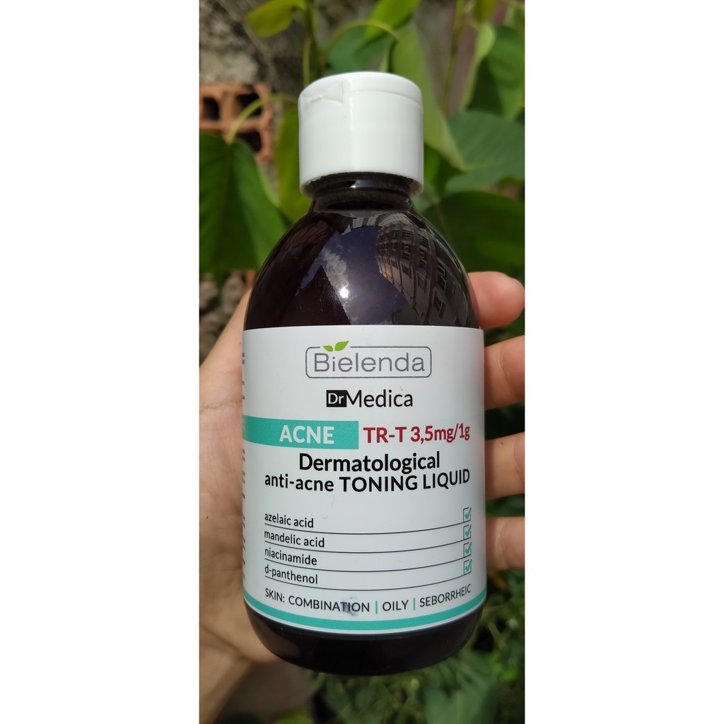 Thanh lý Toner Bielenda Dr Medica Anti-acne Dermatological Toning Liquid MÓP VỎ  nhẹ - DATE MỚI