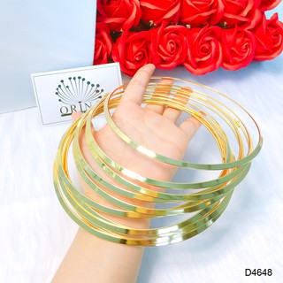 Kiềng cổ dẹp bản trơn thiết kế cao cấp Orin D4648