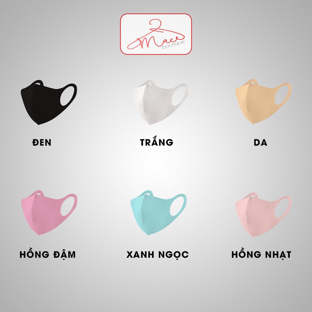 Khẩu trang vải thời trang , kháng khuẩn cao cấp màu đen