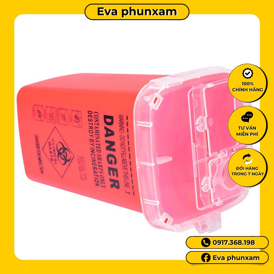 Hộp đựng kim thải trong phun xăm