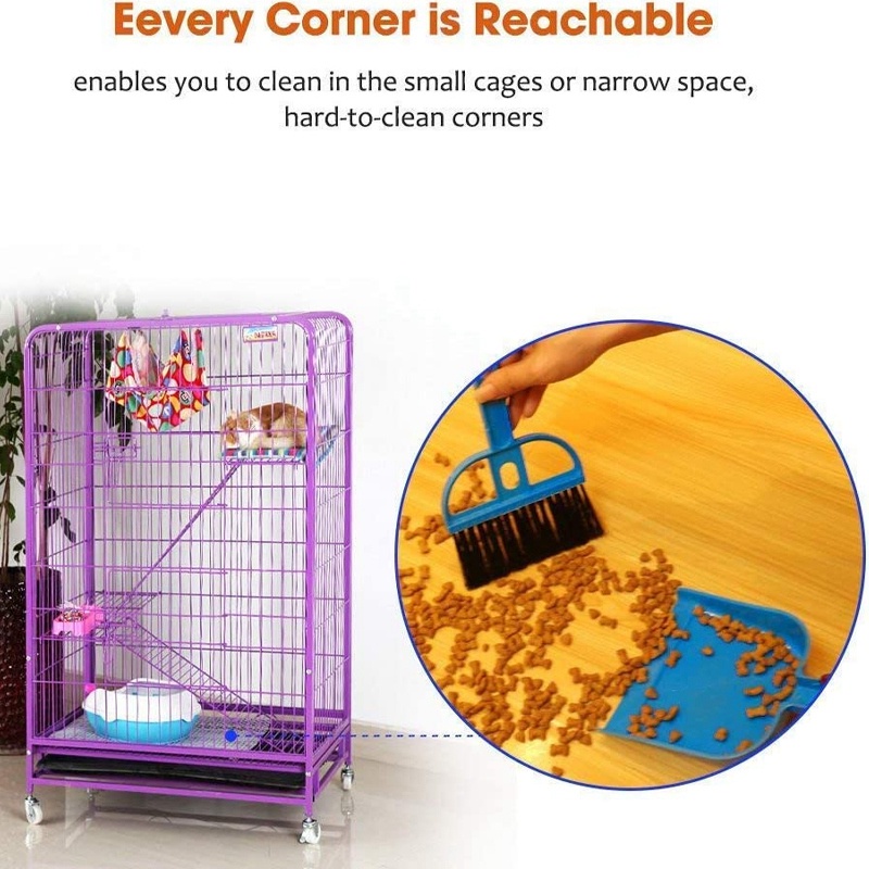 Chổi Và Đồ Hốt Bụi Mini Dành Cho Chuột Hamster / Nhím / Nhím