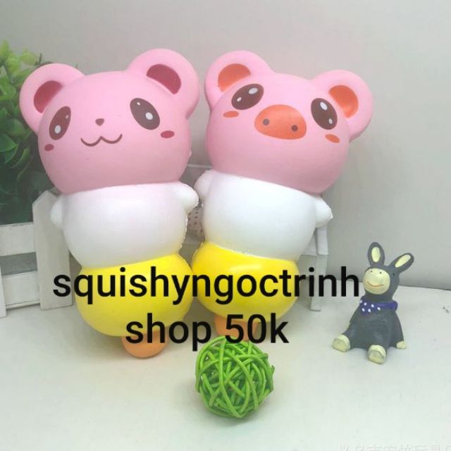 Squishy xiên thú siêu mềm và chậm tăng