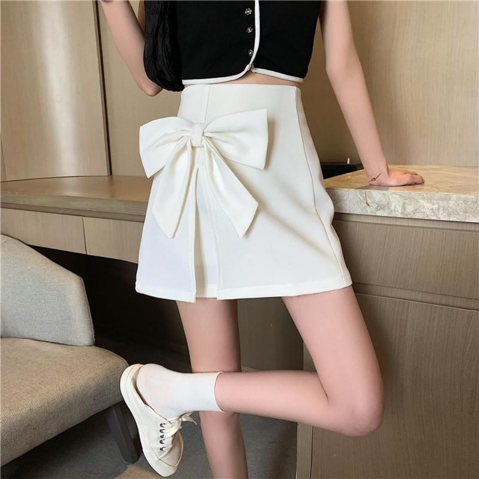 Chân Váy Chữ A Lưng Cao Phối Nơ váy nữ váy ngắn WT-DQ-06