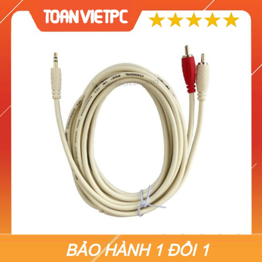 Dây Loa 3.5 1 Ra 2 Dài 5m Cao Cấp Choseal