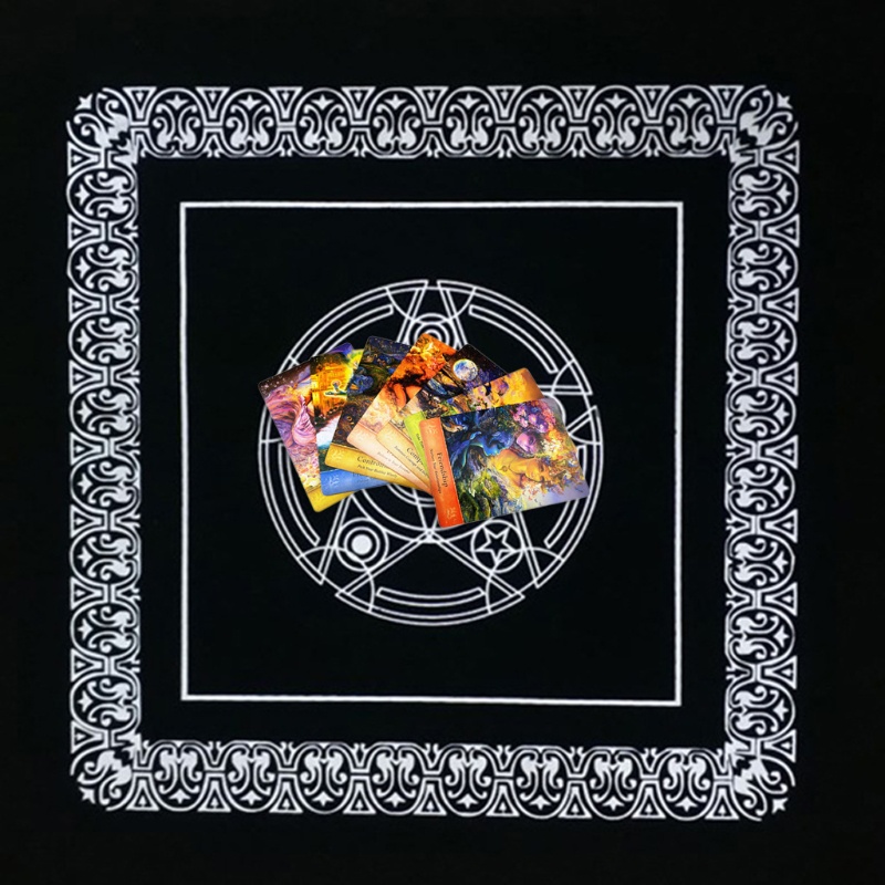 Thảm Trải Bàn Có Thể Giặt Được Thẻ Bài Tarot Altar
