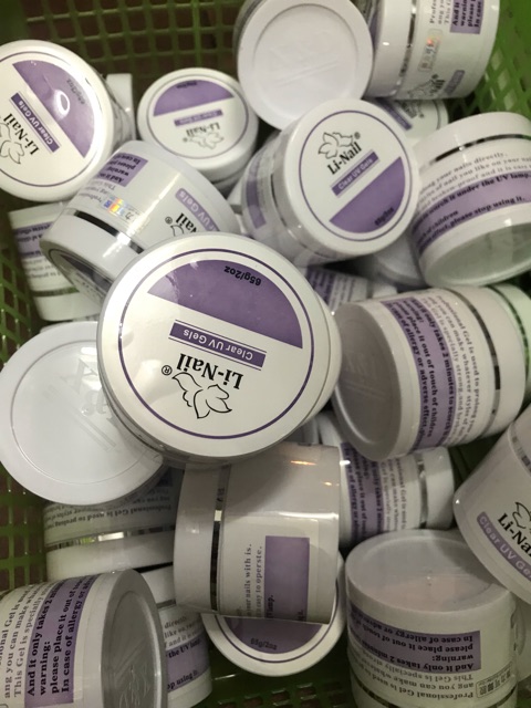 Gel clear li nail, gel đắp móng siêu đặc, không nóng, 65gram, 20 gram