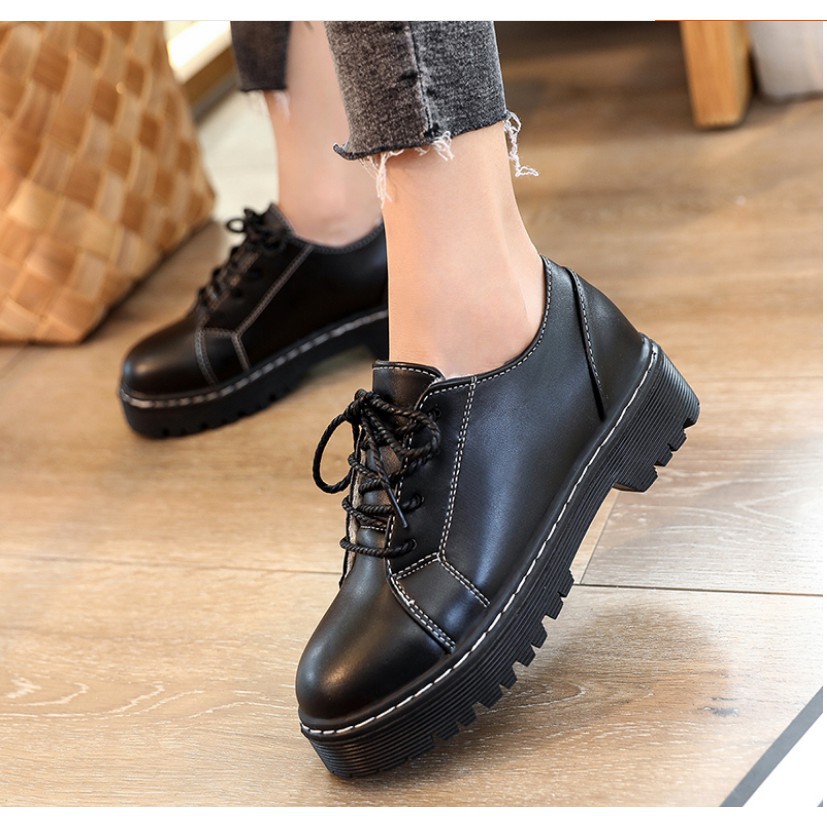 Ulzzang Baalsstock Giày Nữ Da Thời Trang Hàn Quốc CP382 order order 3 tuần | BigBuy360 - bigbuy360.vn