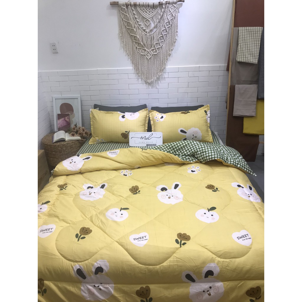 Bộ chăn ga gối Cotton Poly 5 món