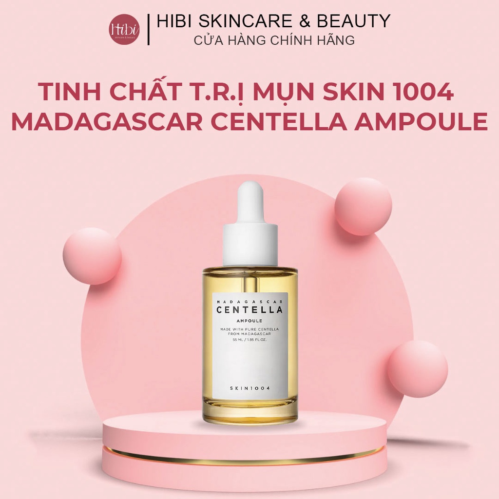 Serum Centella Rau Má 55ml, Tinh chất rau má Skin1004 Madagascar giảm mụn, phục hồi da