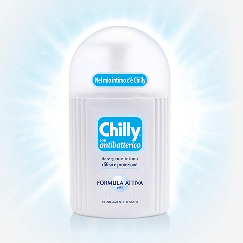 Dung dịch vệ sinh phụ nữ Chilly Gel , Delicato 200ml Se se lạnh bùn tươi mát, Dưỡng mềm mại sạch diệu êm