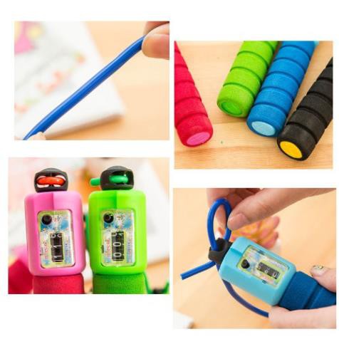 Dây nhảy tập thể dục, dụng cụ tập thể thao giảm cân có bộ đếm số vòng tự động