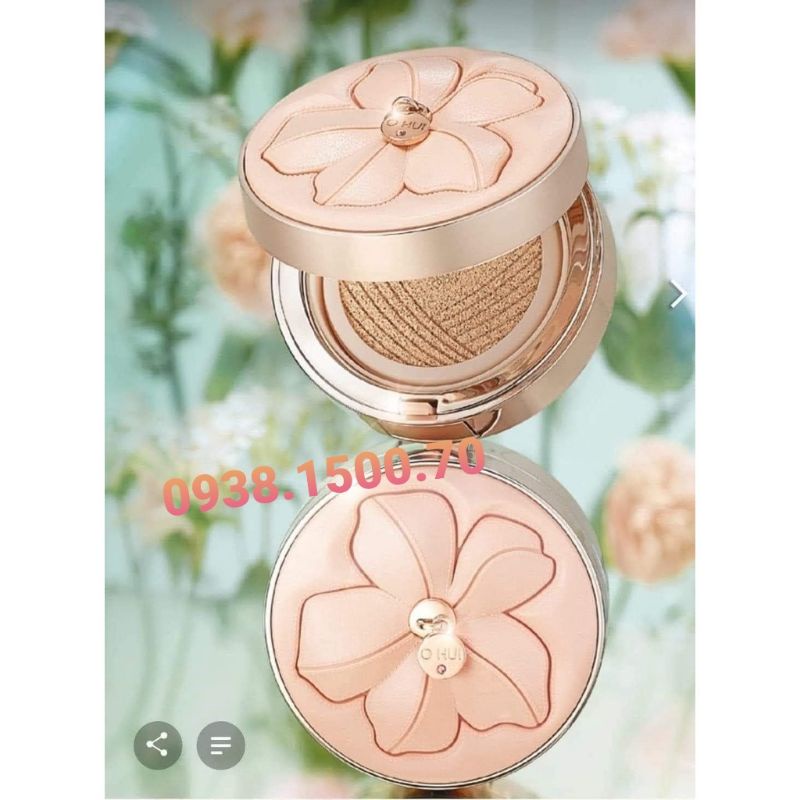 PHẤN NƯỚC MỎNG MỊN KIỀM DẦU 24H OHUI Ultimate Cover Lifting Flower Edition SPF50+/ PA+++