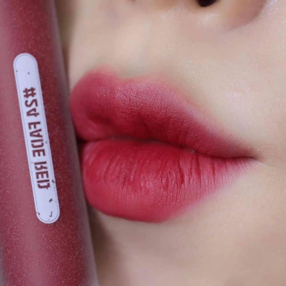 Son kem lì Romand 24  𝐅𝐚𝐝𝐞 𝐑𝐞𝐝 hồng đỏ ánh tím