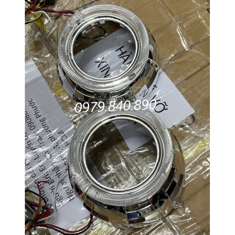 Chụp xi cho Bi cầu 3.0 inch mạ Crom sáng bóng lắp cho ô tô, xe máy dùng bảo vệ đèn và Bi cầu Xenon , Bi cầu Led