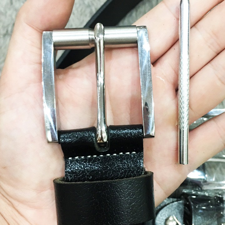 Dây Nịt Nam Da Bò Khóa Inox,Thắt Lưng Nam Da Bò Khóa Inox