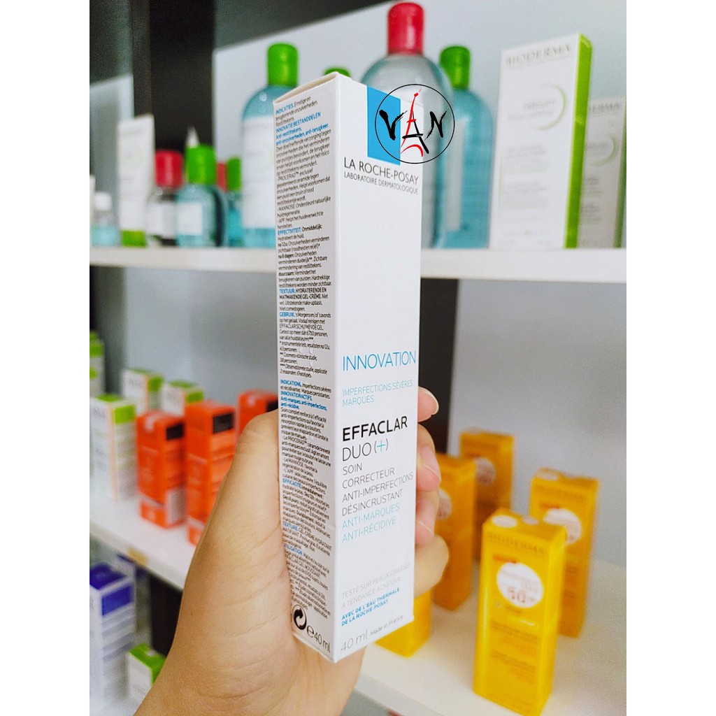 [ La Roche Posay ] Kem dưỡng giảm mụn La Roche-posay effaclar duo(+) 40Ml