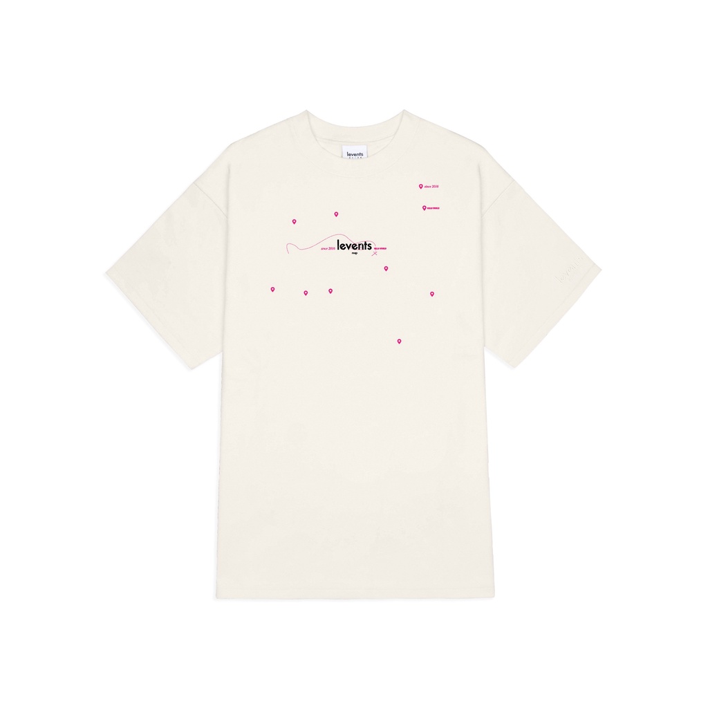 Áo Thun Levents Map/ Cream