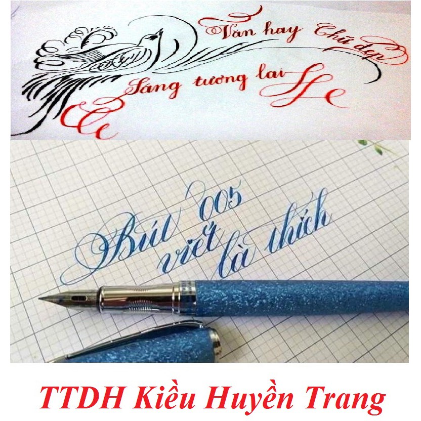 Bút Máy Ngòi Lá Tre Ouguwen 005 Viết Nét Thanh Đậm
