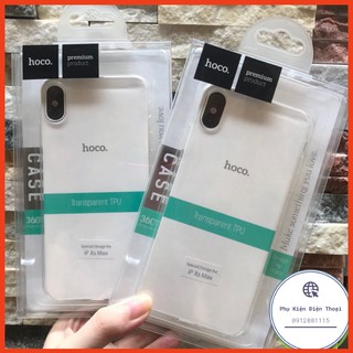 🍀 ỐP SILICON IPHONE XS MAX 6.5 INCH HIỆU HOCO CAO CẤP TRONG SUỐT ⚡Phụ Kiện Điện Thoại⚡️