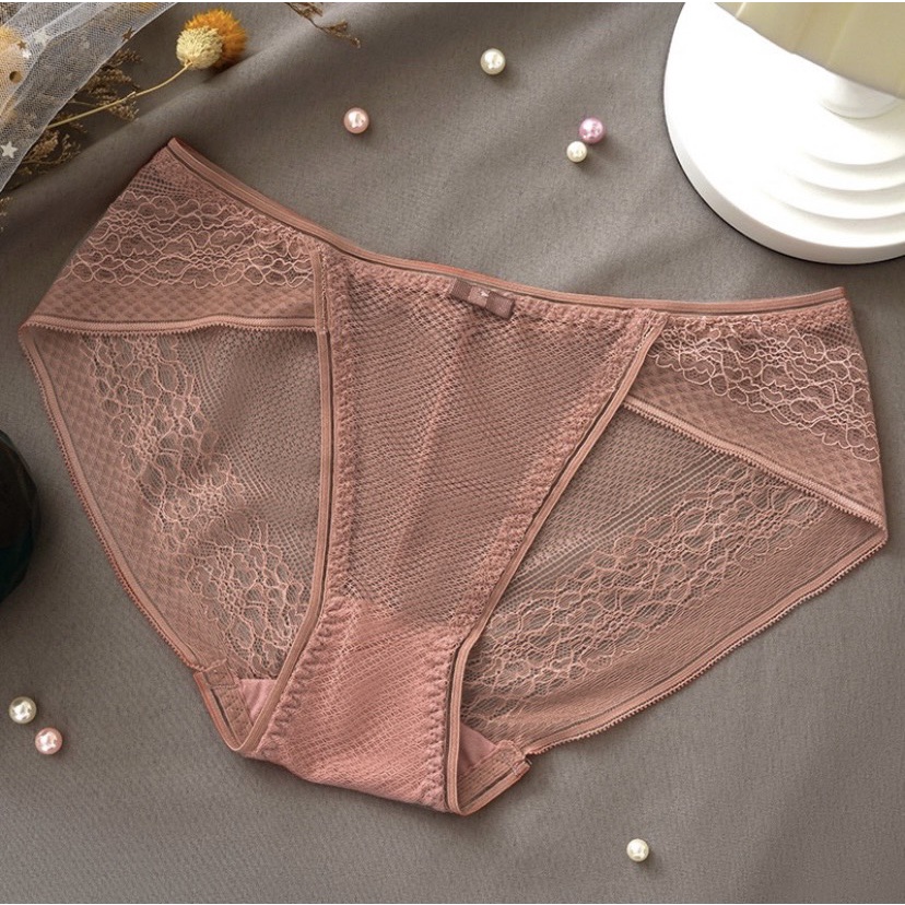 QUẦN LÓT REN LƯỚI XỊN, QUẦN CHIP KHÔNG LỘ VIỀN NGAN HOUSE- CHUYEN DO LOT FLQ99 🌵