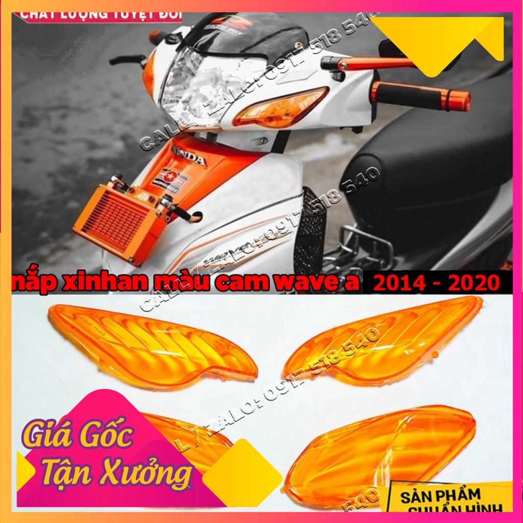 Nắp xi nhan cam trước sau Wave A 2014 - 2021 (Ảnh Sp thật)