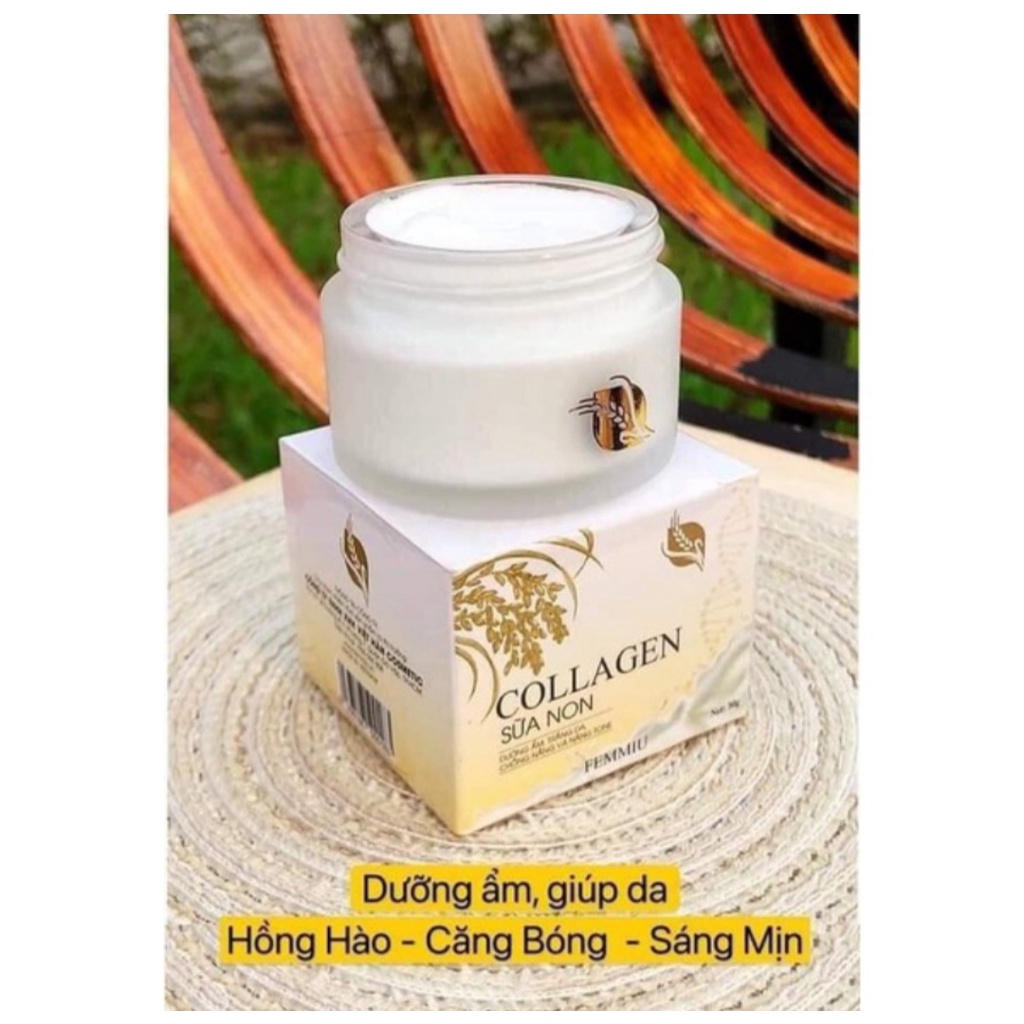 Kem collagen sữa non Femmiu sạch thâm,nám, trắng da - Chính Hãng