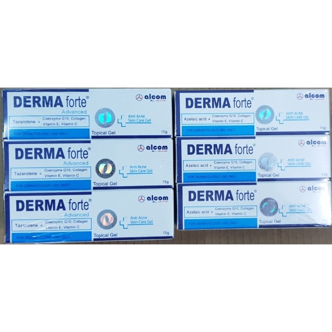 [CHÍNH HÃNG] DermaForte advance và Derma Forte Gel 15g - Ngừa Mụn Thâm,Trứng Cá, Ẩn, Đầu Đen,  Da Dầu