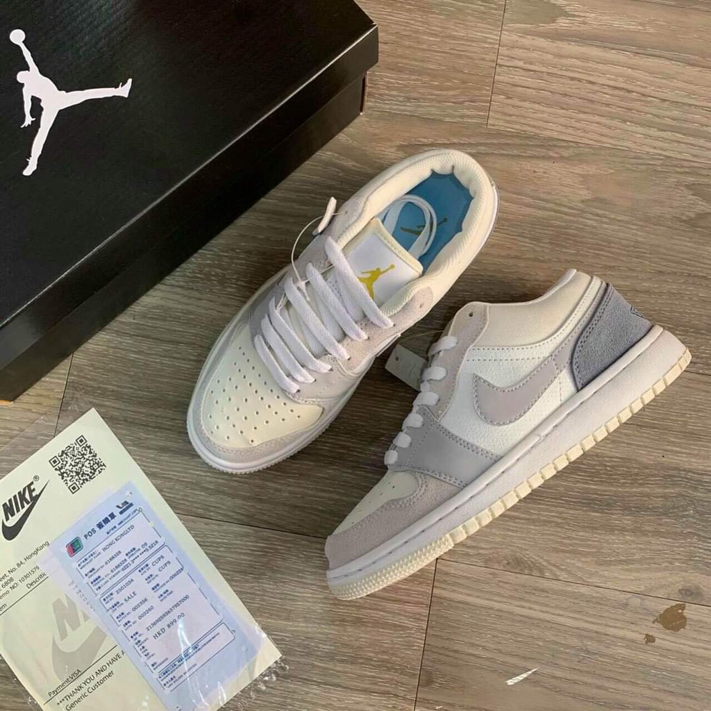 Giày 𝐉𝐨𝐫𝐝𝐚𝐧 𝐜ổ 𝐭𝐡ấ𝐩 ✿ FULL BOX ✿ Giày 𝐉𝐨𝐫𝐝𝐚𝐧 1 Paris Xám Xanh cổ thấp nam nữ | BigBuy360 - bigbuy360.vn