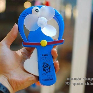 Quạt bóp tay doremon mini cho bé