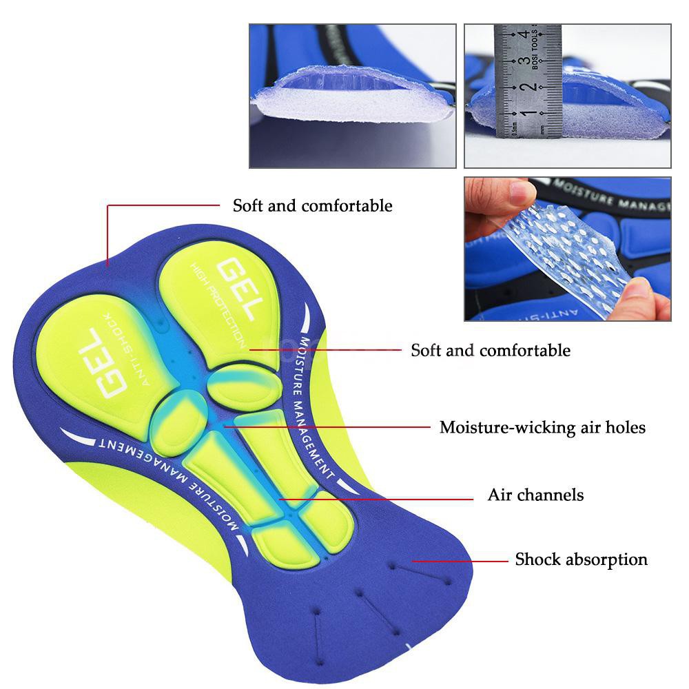 Quần có đệm lót 3D thoải mái tiện dụng cho nam dùng khi đi xe đạp