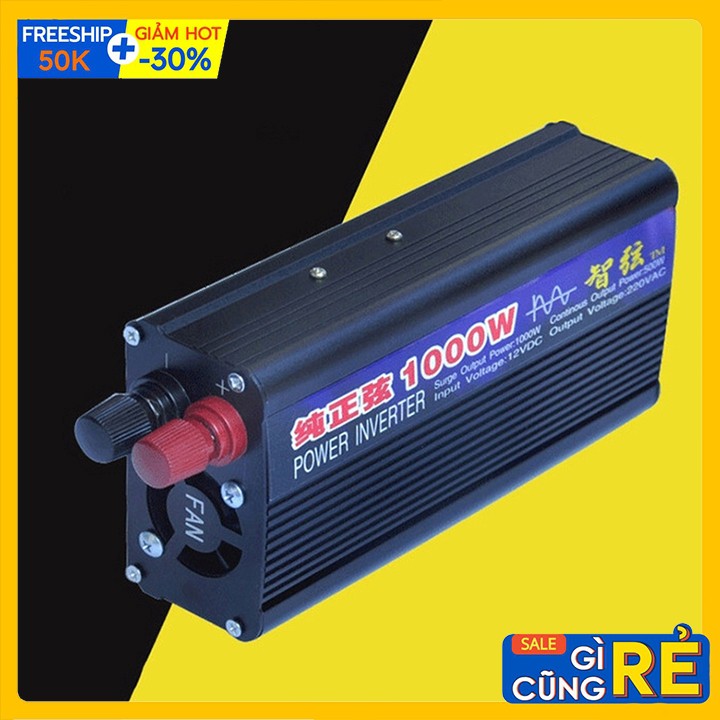 Bộ kích điện inverter 1000W Sin chuẩn Từ 12v lên 220v