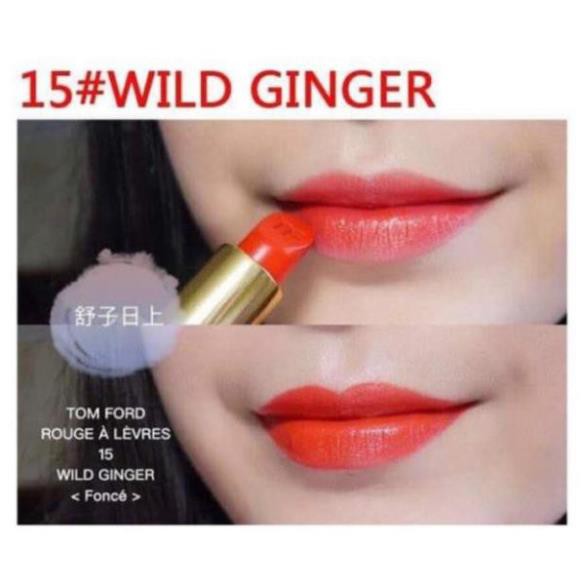 Son Tom Ford 15 Wild Ginger màu Cam Tươi