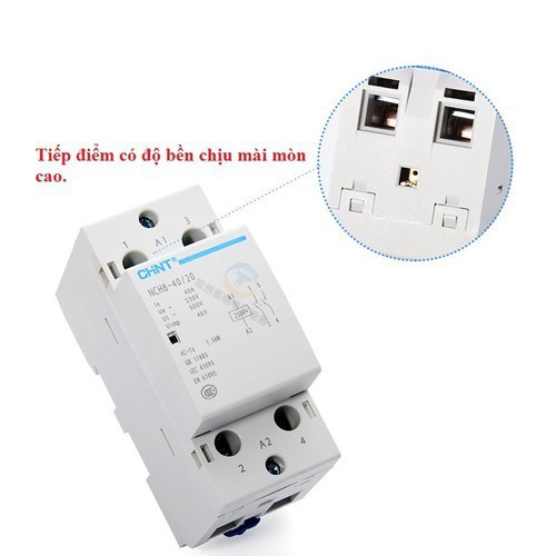 Khởi động từ CHINT  1 pha 220VAC 40A - tiếp điểm đồng