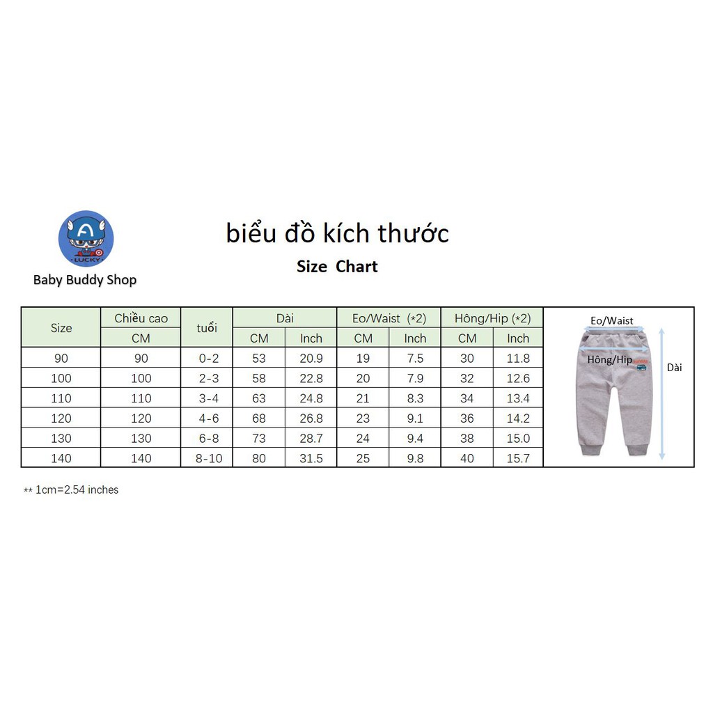 Quần dài cotton họa tiết siêu anh hùng dành cho bé