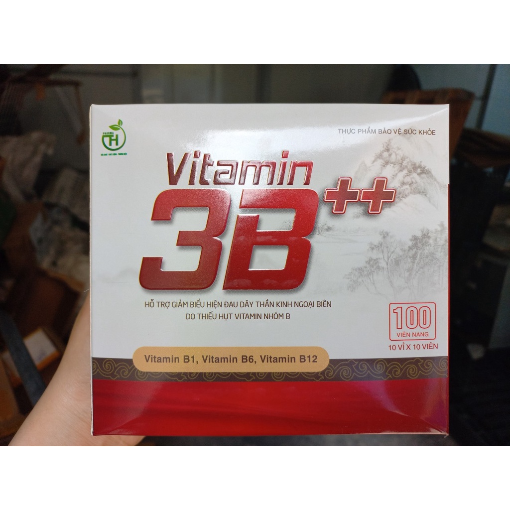 Vitamin 3B++ Giúp bổ sung vitamin nhóm B , giảm đau dây thần kinh ngoại biên , suy nhược thần kinh hộp 100 viên