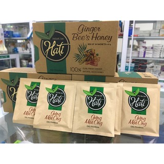 Trà gừng mật ong HATI  hộp 24 gói.