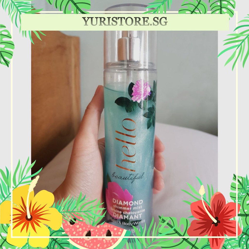 Xịt Thơm Nhũ Bath And Body Works - Hello Beautiful Body Mist Diamond Shimmer (236ml)