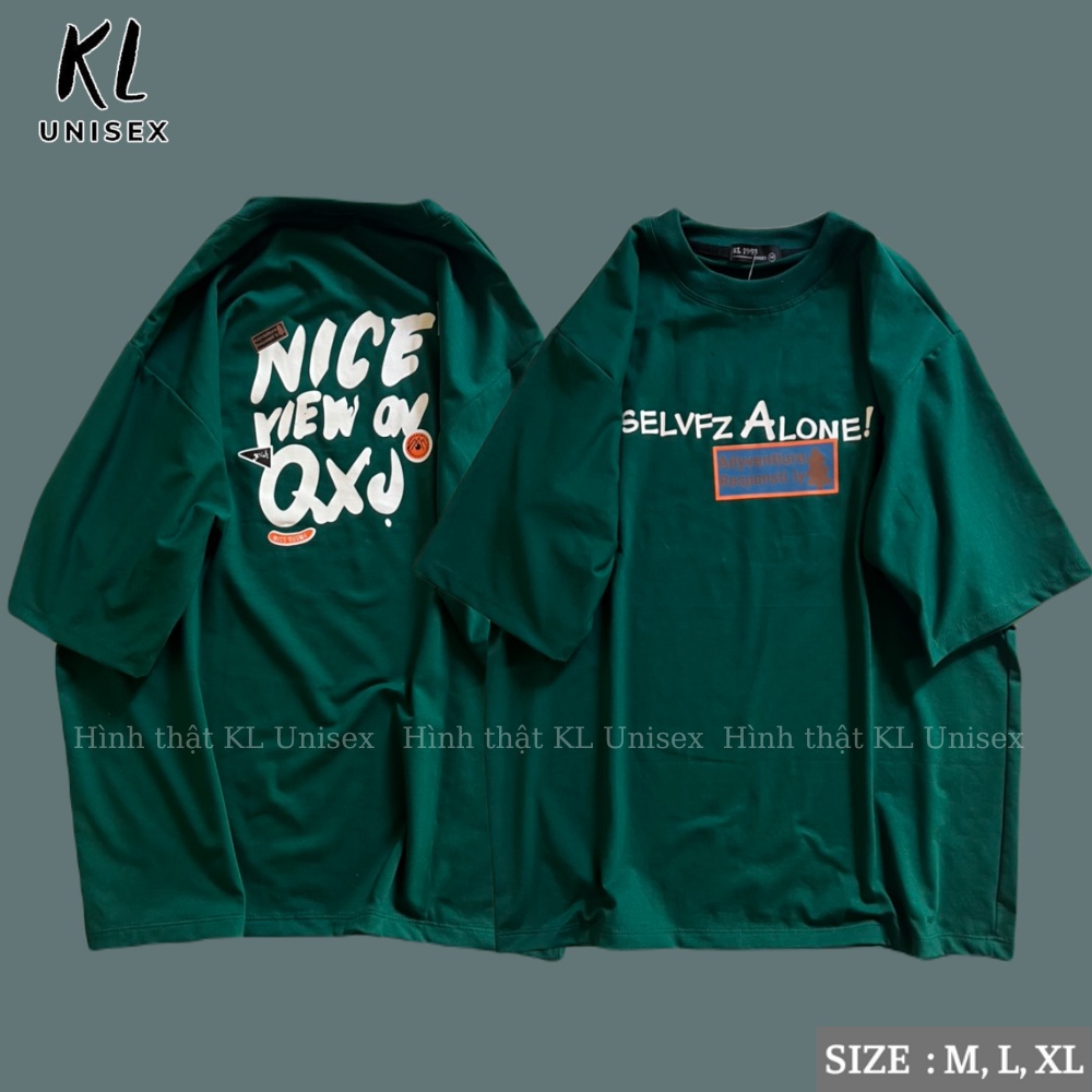 Áo Thun Tay Lỡ Unisex NICE YIEW ON QXJ KL Unisex