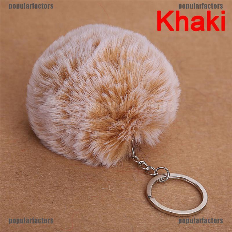 Móc Khóa Bông pom pom Nhiều Màu Dễ Thương