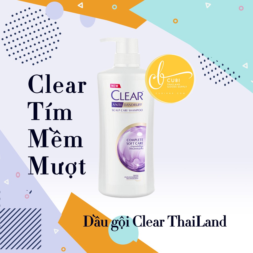 Dầu Gội Clear Thái Lan - Tím Chăm sóc tóc mềm mượt